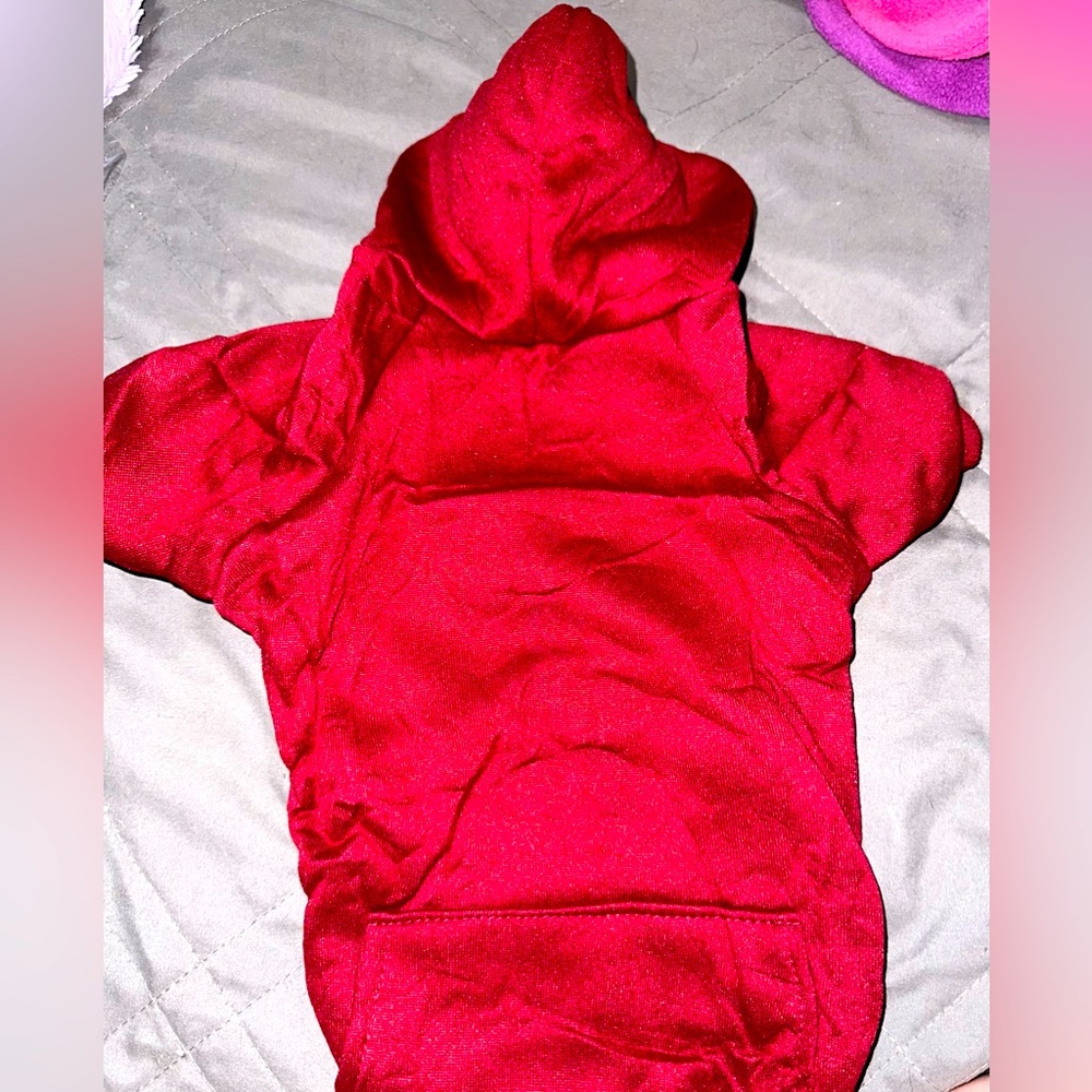 BNIP Happy Tails Dog Sweater Hoodies Size Medium Multicolored